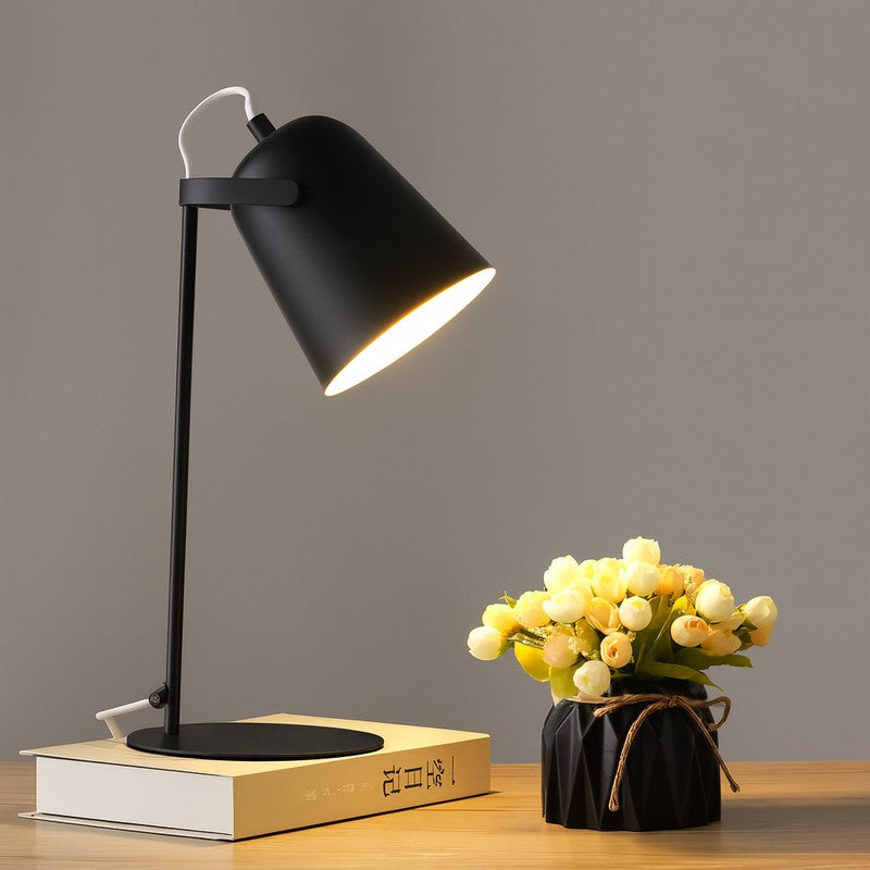 Table Lamp Adjustable Pivoting Conical Shade