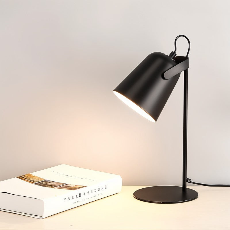 Table Lamp Adjustable Pivoting Conical Shade