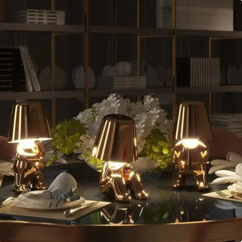 Table Lamp Human Figure - Sculptural LED Accent Light
