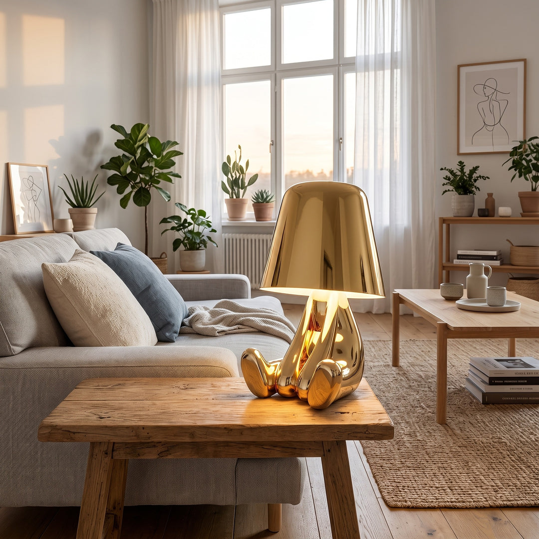 Table Lamp Human Figure - Sculptural LED Accent Light