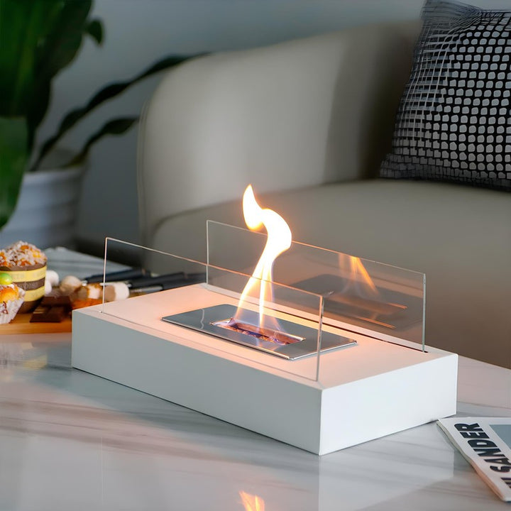 Tabletop Fireplace - Rectangular Minimalist