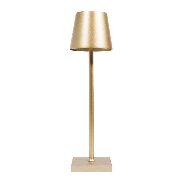 Tapered Shade Table Lamp in Gold