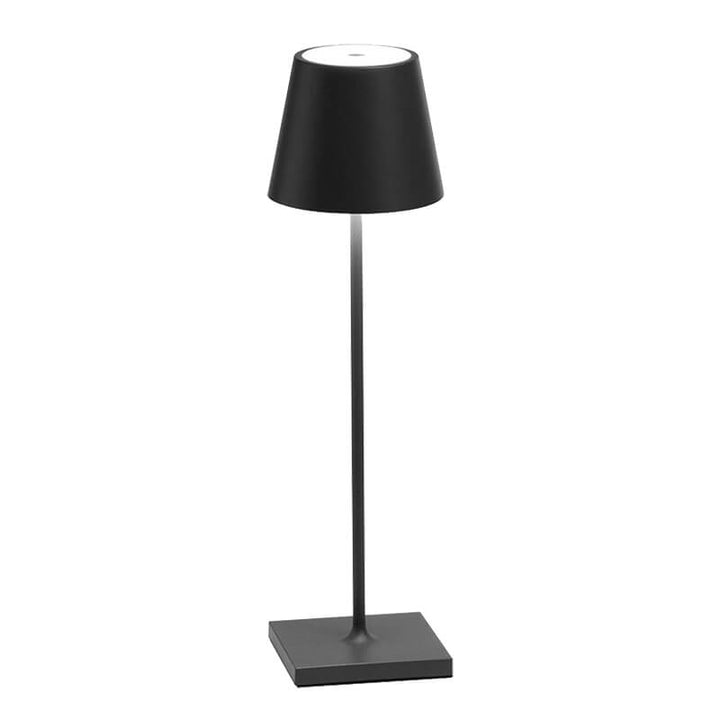 Tapered Shade Table Lamp in Black