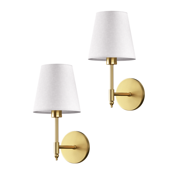 Tapered Shade Wall Sconce in Gold