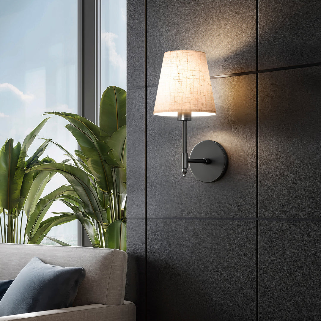 Tapered Shade Wall Sconce | Classic Wireless Stick-On Wall Lights