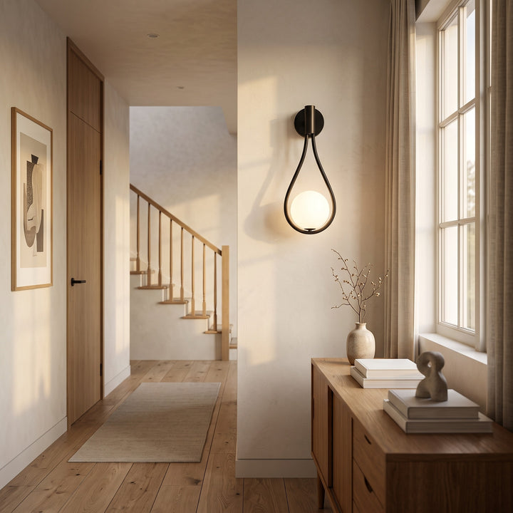 Teardrop Globe Wall Light
