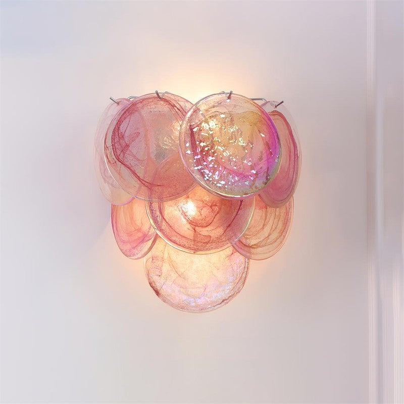 [TEST] Glass Disc Wall Lamp | Elegant Layered Glass Sconce