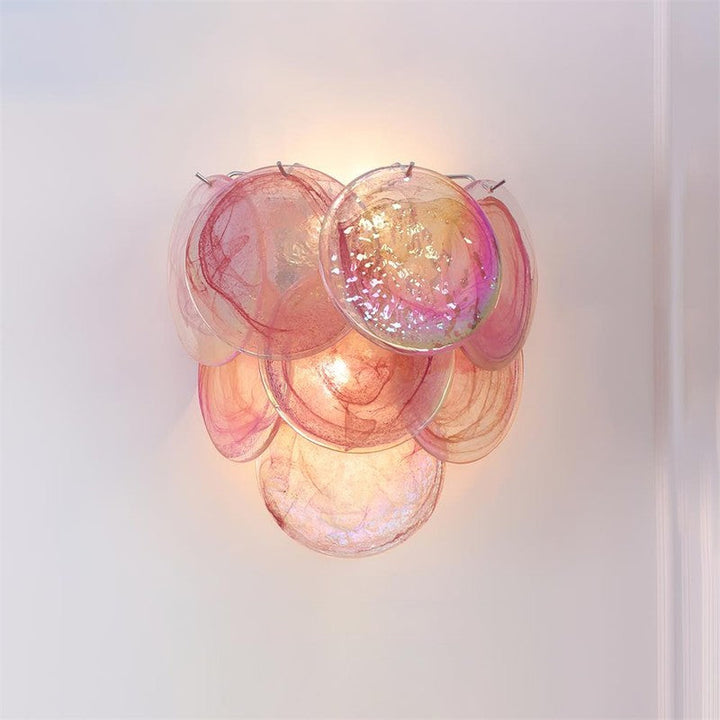 [TEST] Glass Disc Wall Lamp | Elegant Layered Glass Sconce