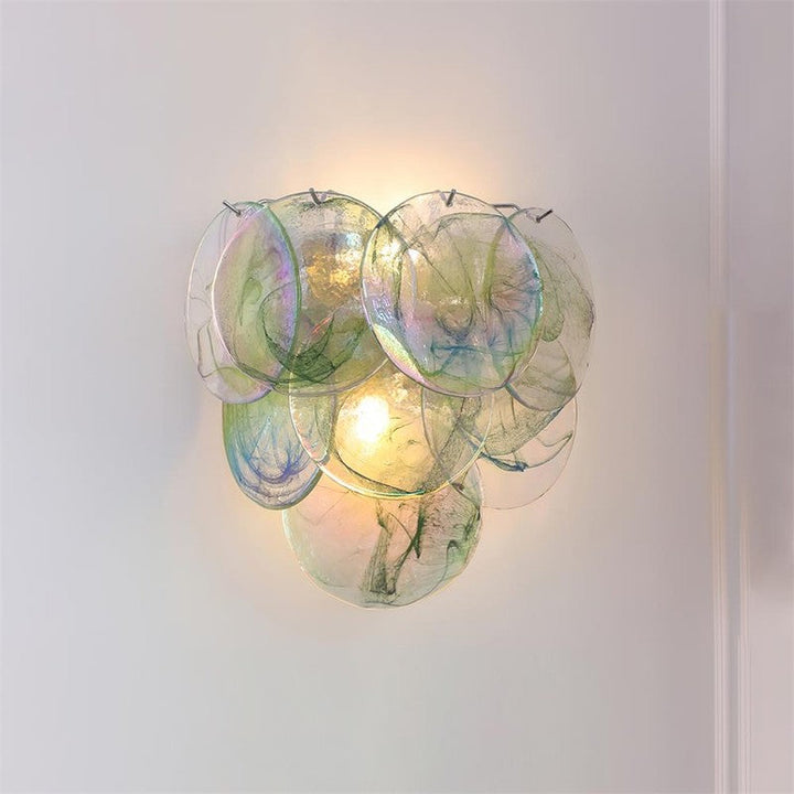 [TEST] Glass Disc Wall Lamp | Elegant Layered Glass Sconce