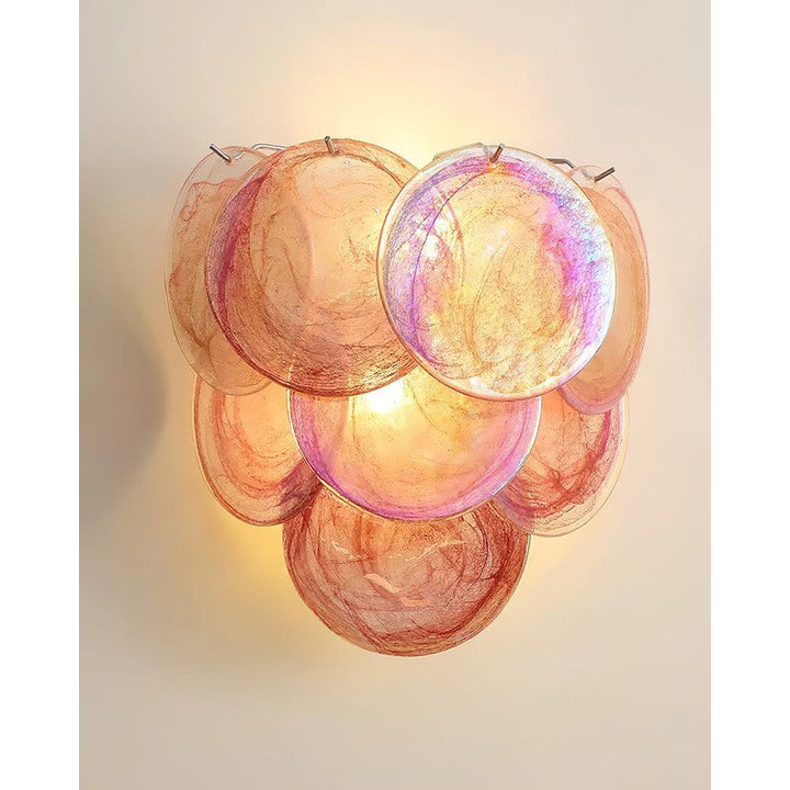 [TEST] Glass Disc Wall Lamp | Elegant Layered Glass Sconce