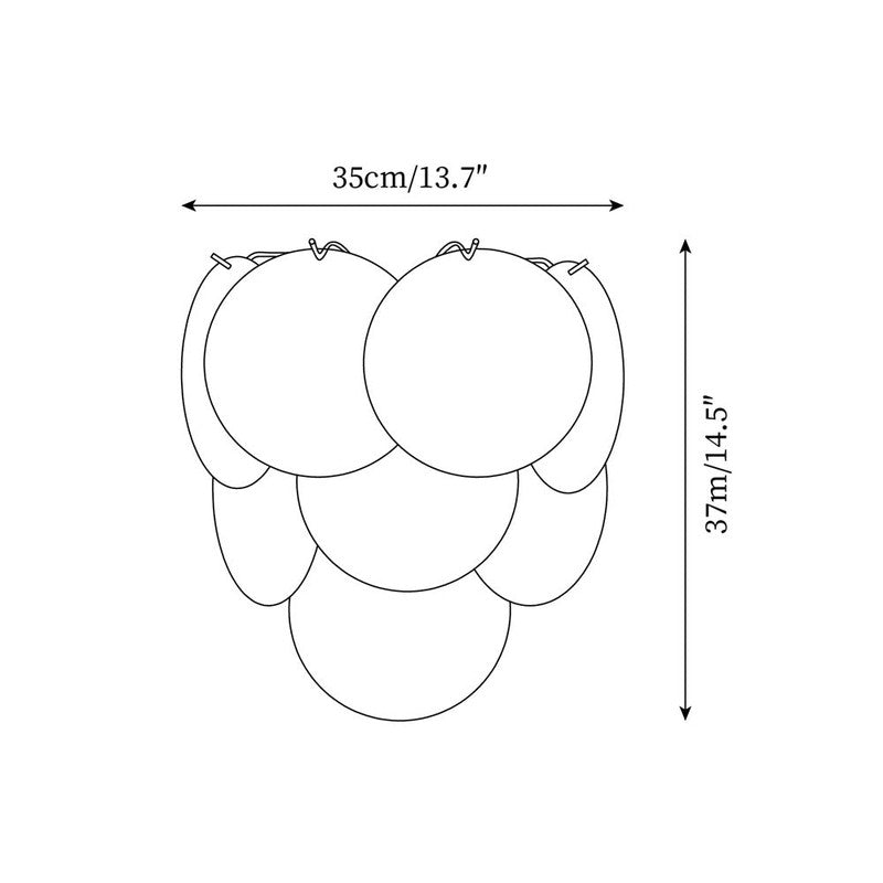 [TEST] Glass Disc Wall Lamp | Elegant Layered Glass Sconce