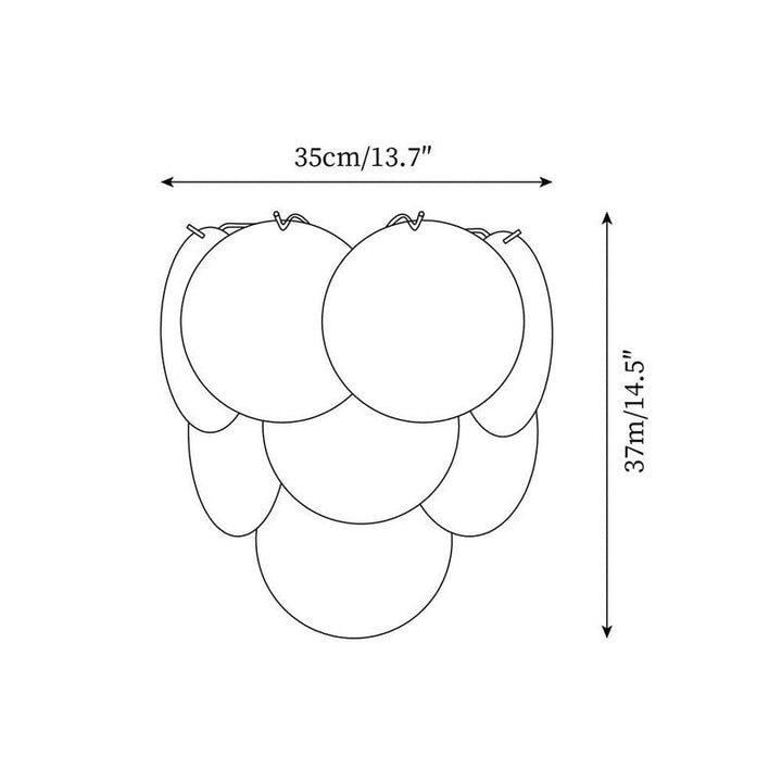 [TEST] Glass Disc Wall Lamp | Elegant Layered Glass Sconce