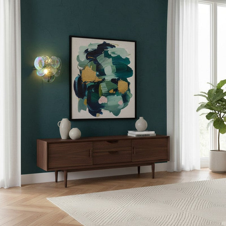 [TEST] Glass Disc Wall Lamp | Elegant Layered Glass Sconce