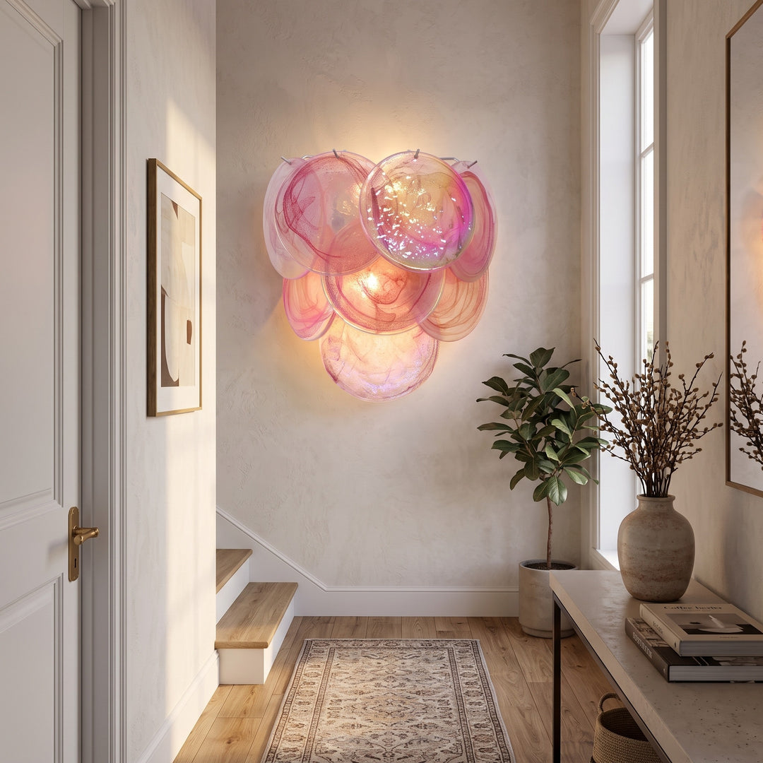 [TEST] Glass Disc Wall Lamp | Elegant Layered Glass Sconce