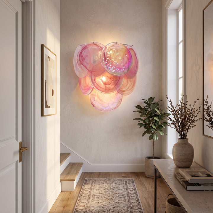 [TEST] Glass Disc Wall Lamp | Elegant Layered Glass Sconce