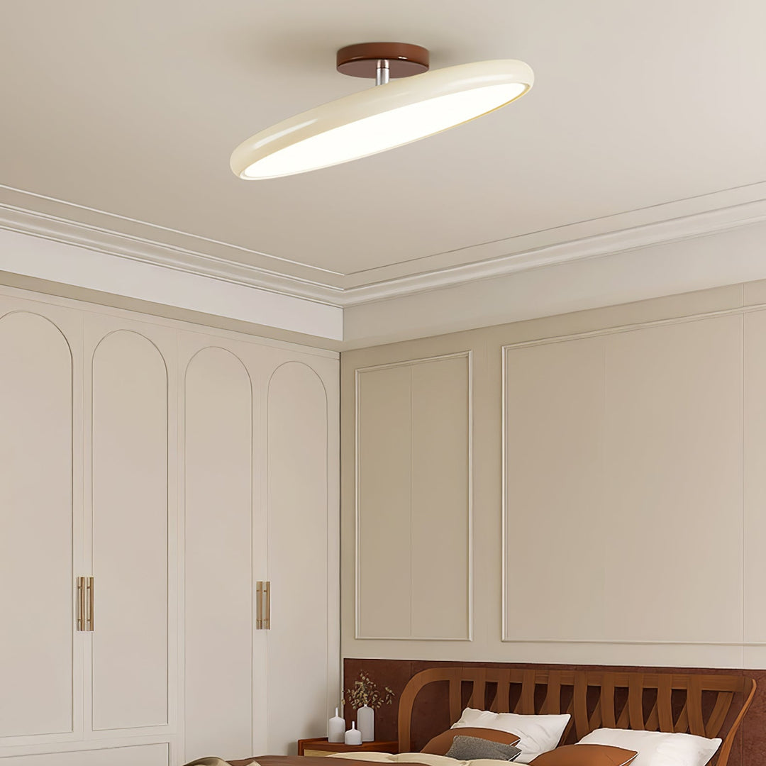 Tilting LED Ceiling Light | Modern Adjustable Semi-Flush Light