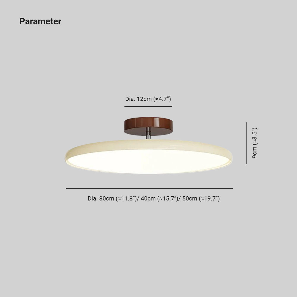 Tilting LED Ceiling Light | Modern Adjustable Semi-Flush Light