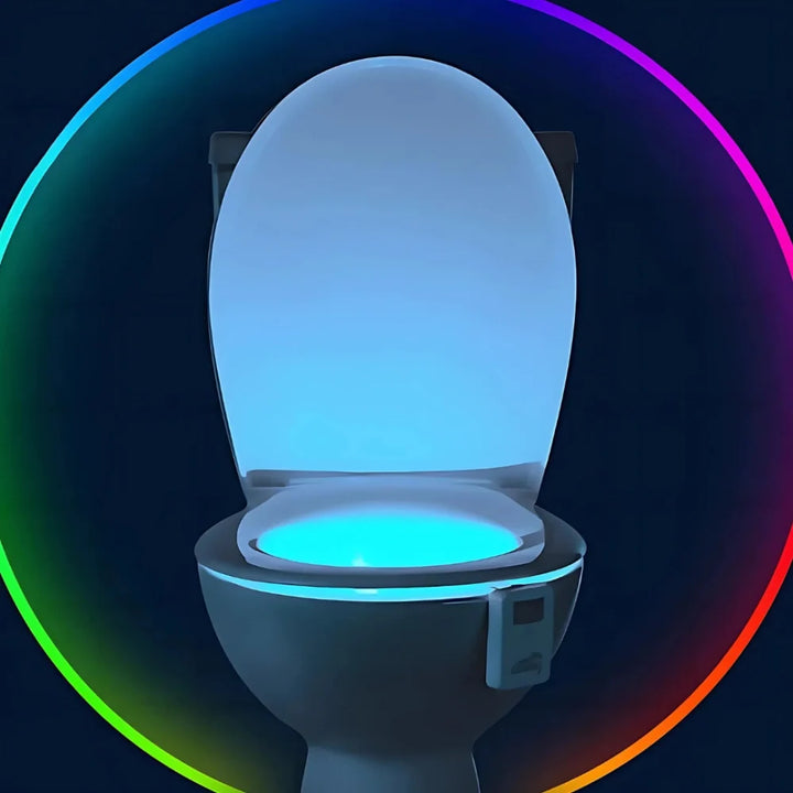 Toilet Night Light with Sensor - LED Multi-Color Bowl Light