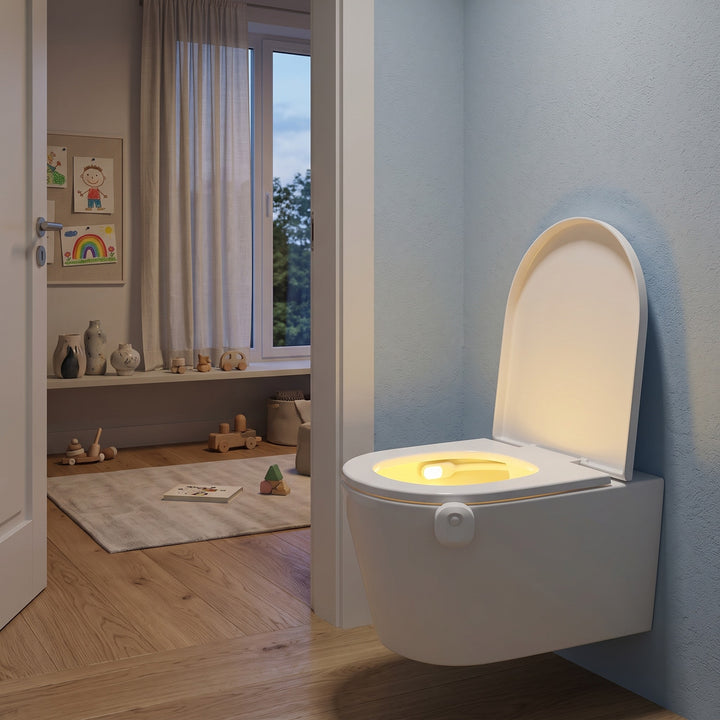 Toilet Night Light with Sensor - LED Multi-Color Bowl Light