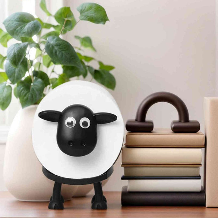 Toilet Roll Holder Sheep Figurine - Free-Standing