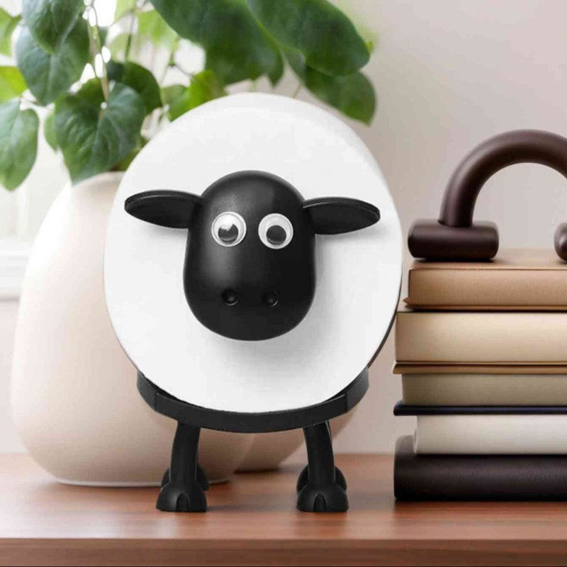 Toilet Roll Holder Sheep Figurine - Free-Standing