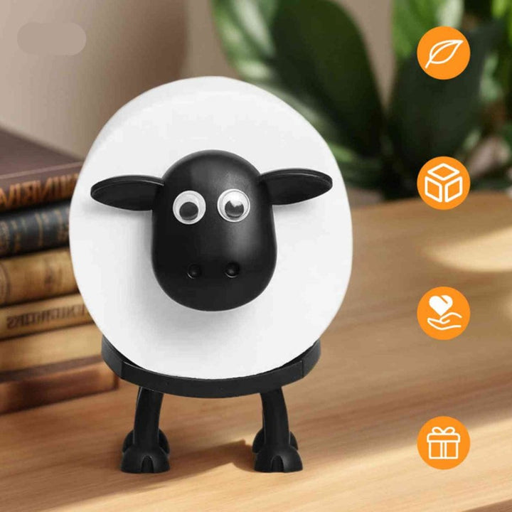 Toilet Roll Holder Sheep Figurine - Free-Standing