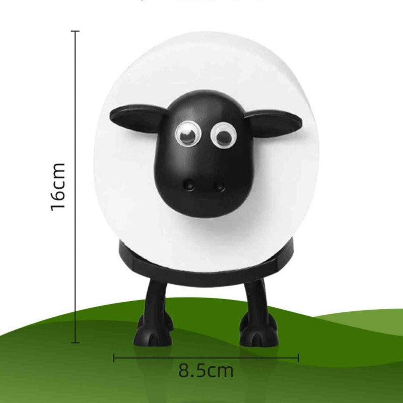 Toilet Roll Holder Sheep Figurine - Free-Standing