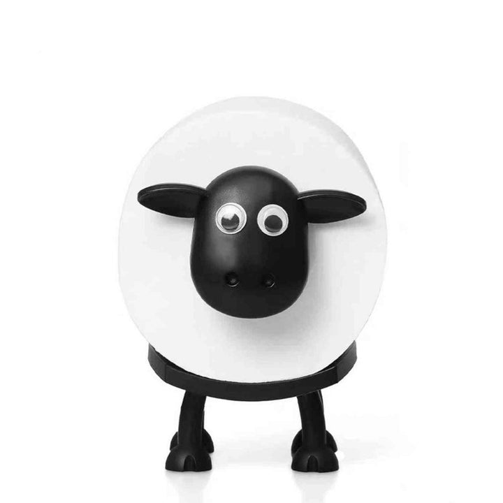 Toilet Roll Holder Sheep Figurine - Free-Standing