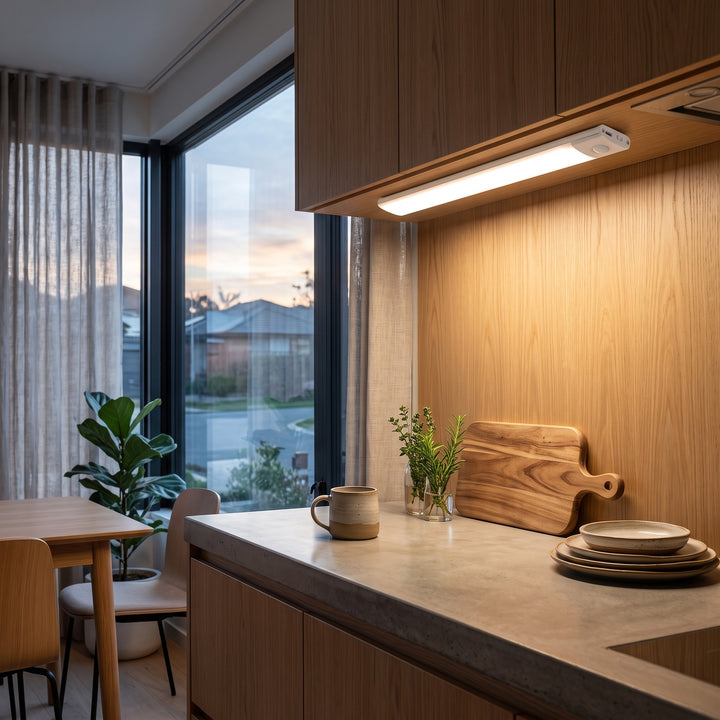Under Cabinet Light with Motion Sensor - Rechargeable LED Closet Light Bar