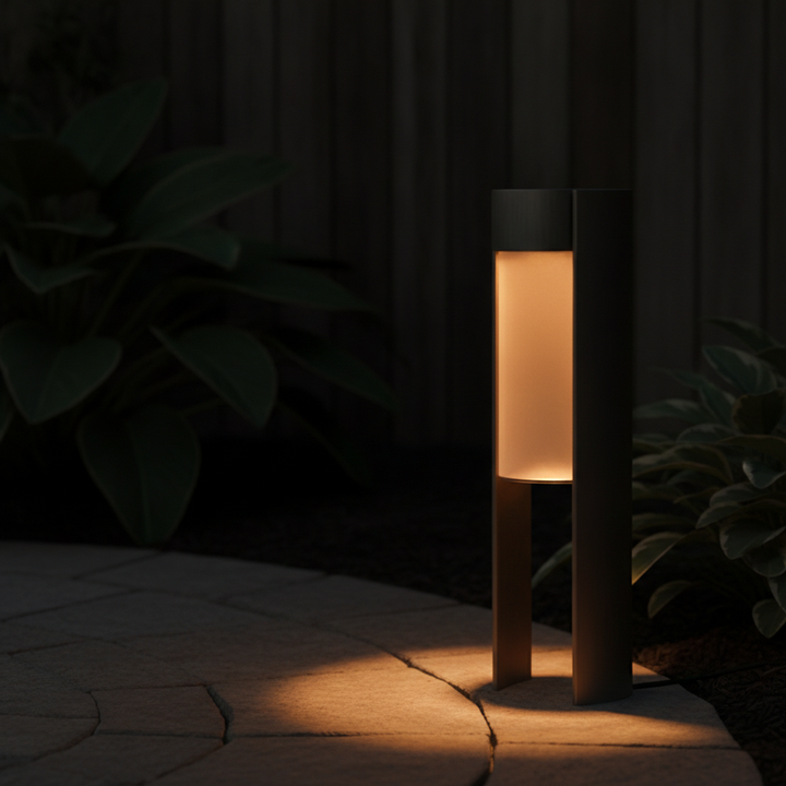 Verge Solar Bollard Lights, Set of 4