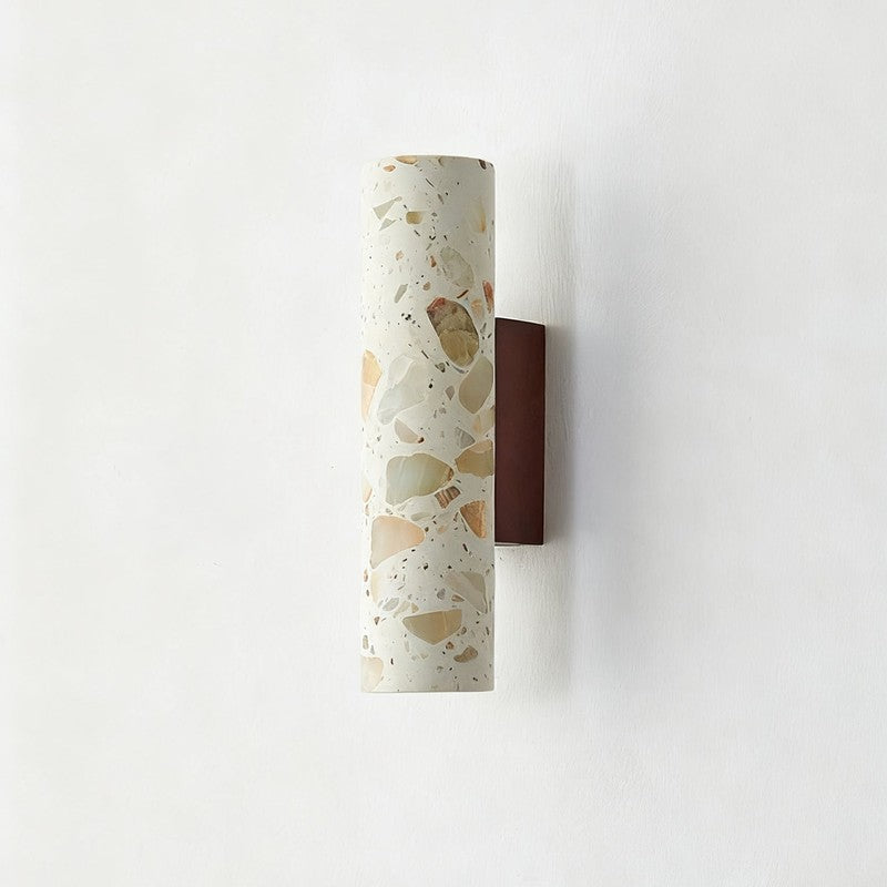Wall Lamp - Column Shade with Cut-Through Openings