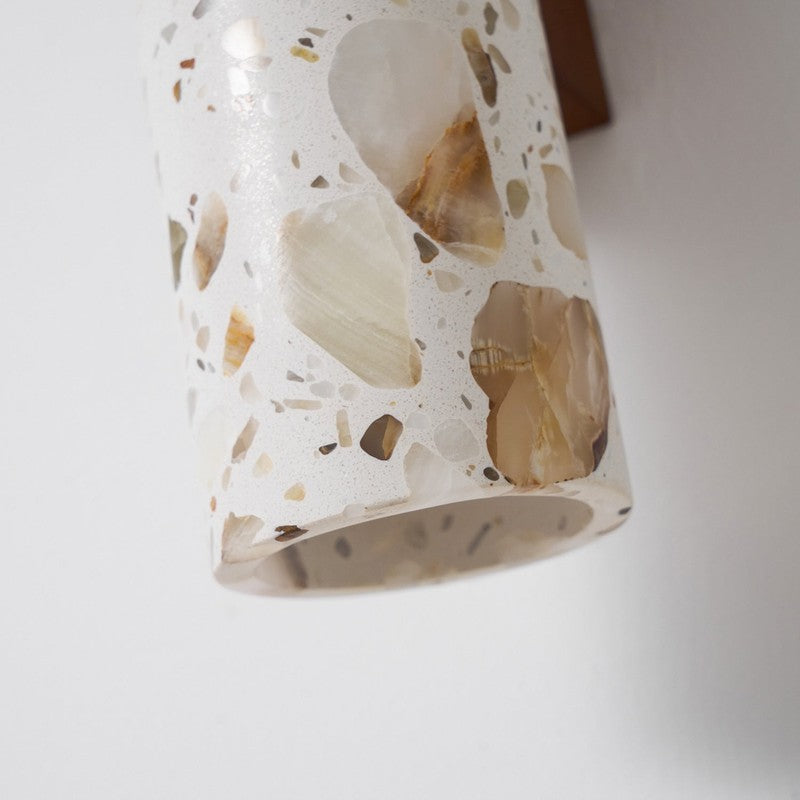 Wall Lamp - Column Shade with Cut-Through Openings