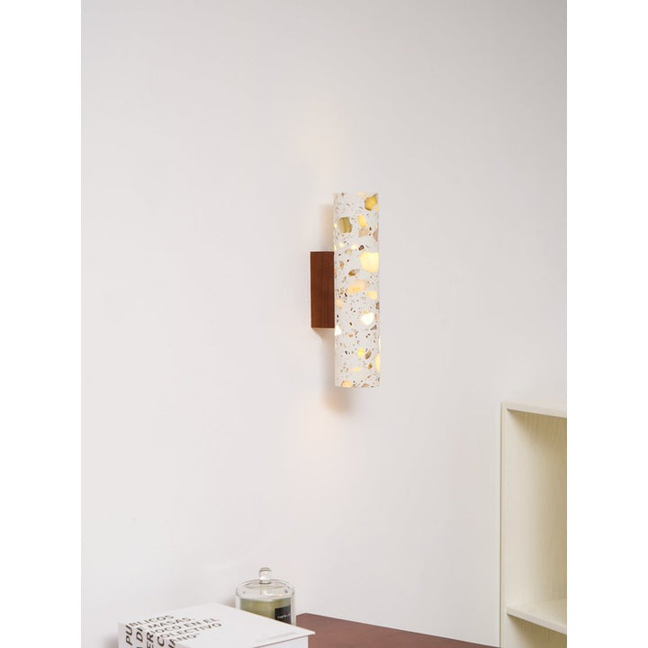 Wall Lamp - Column Shade with Cut-Through Openings