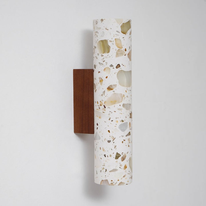 Wall Lamp - Column Shade with Cut-Through Openings