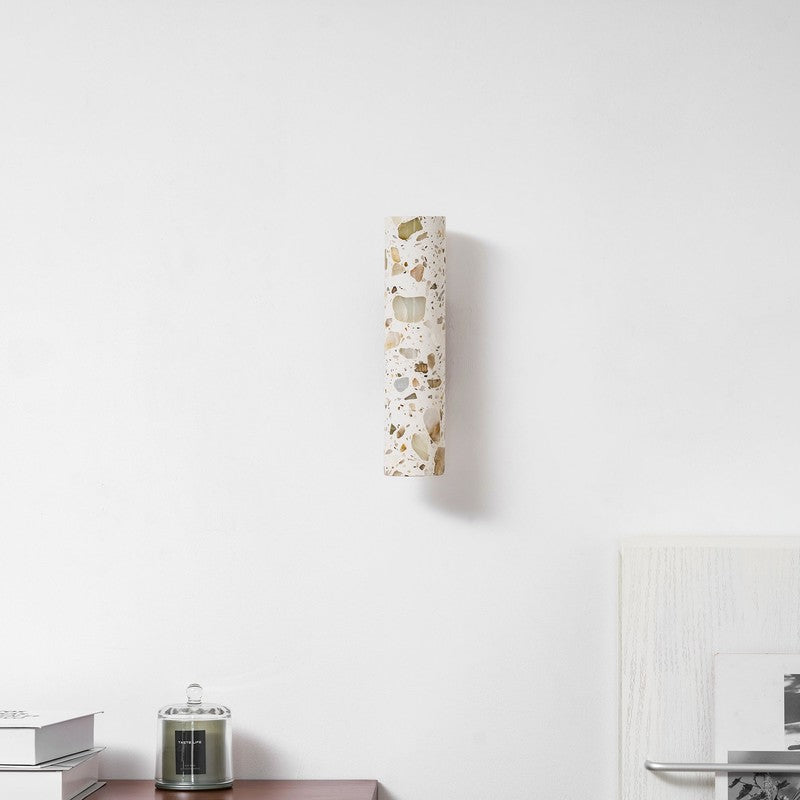 Wall Lamp - Column Shade with Cut-Through Openings