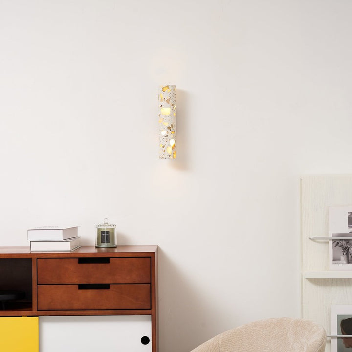 Wall Lamp - Column Shade with Cut-Through Openings