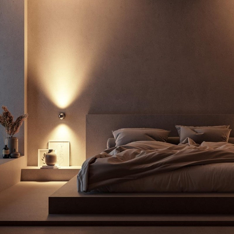 Wall Lamp - LED Spotlight with Spherical Head and Touch Control