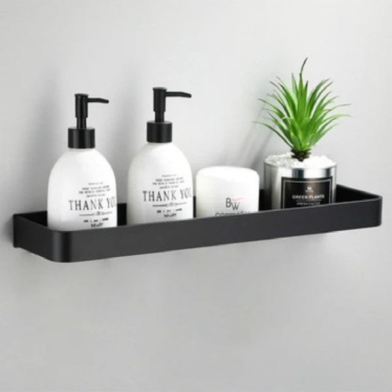 Wall-mounted Bathroom Shelf with Towel Bar