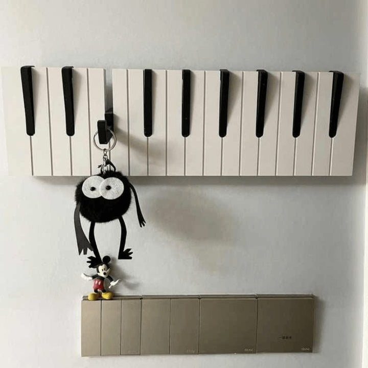 Wall-Mounted Coat Rack Piano Key