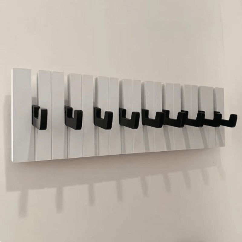 Wall-Mounted Coat Rack Piano Key