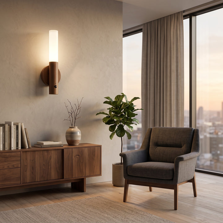 Wall Mounted Sconce Lamp - Cylindrical Tube Shade