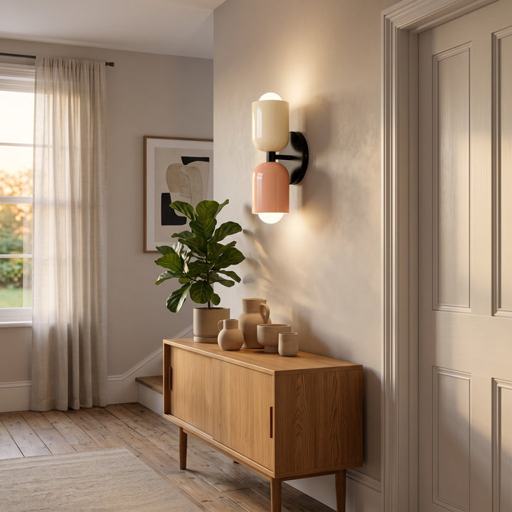Wall Mounted Sconce Lamp - Dual Capsule Shade