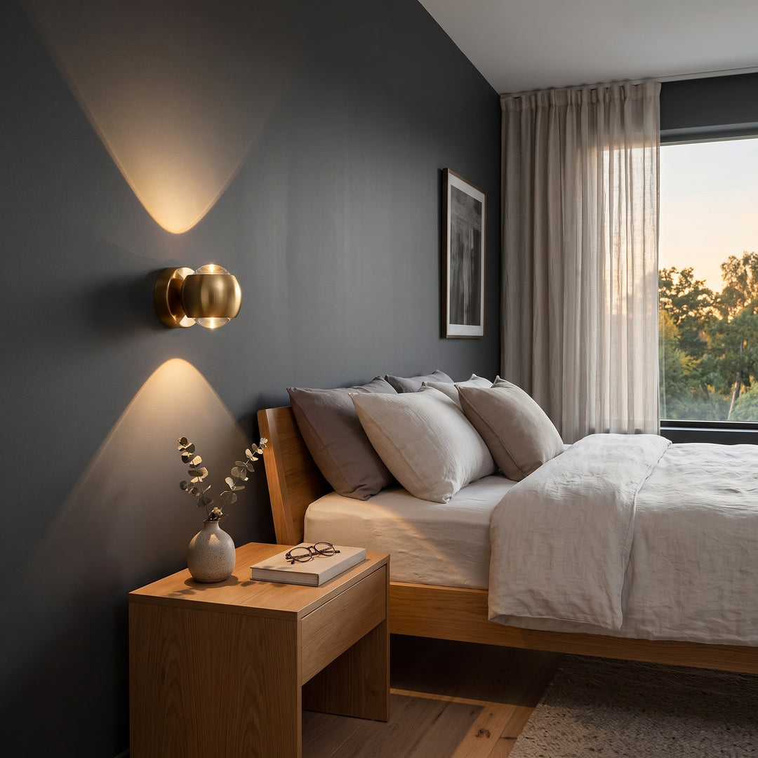 Wall Mounted Sconce Lamp - Spherical Up and Down Light