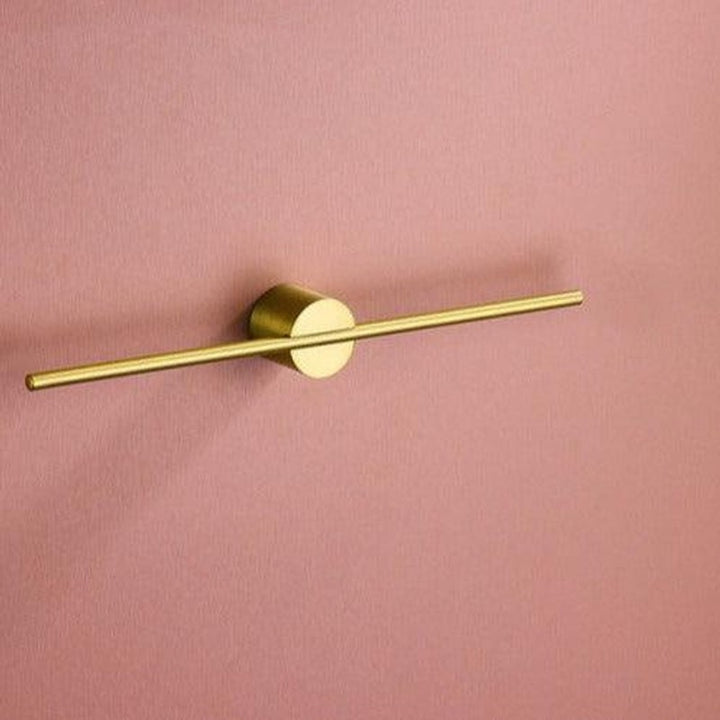 Wall-Mounted Towel Bar - Horizontal Mounting Bar with Round Base