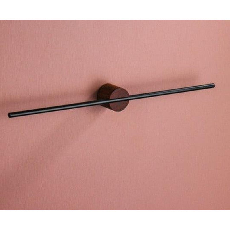Wall-Mounted Towel Bar - Horizontal Mounting Bar with Round Base