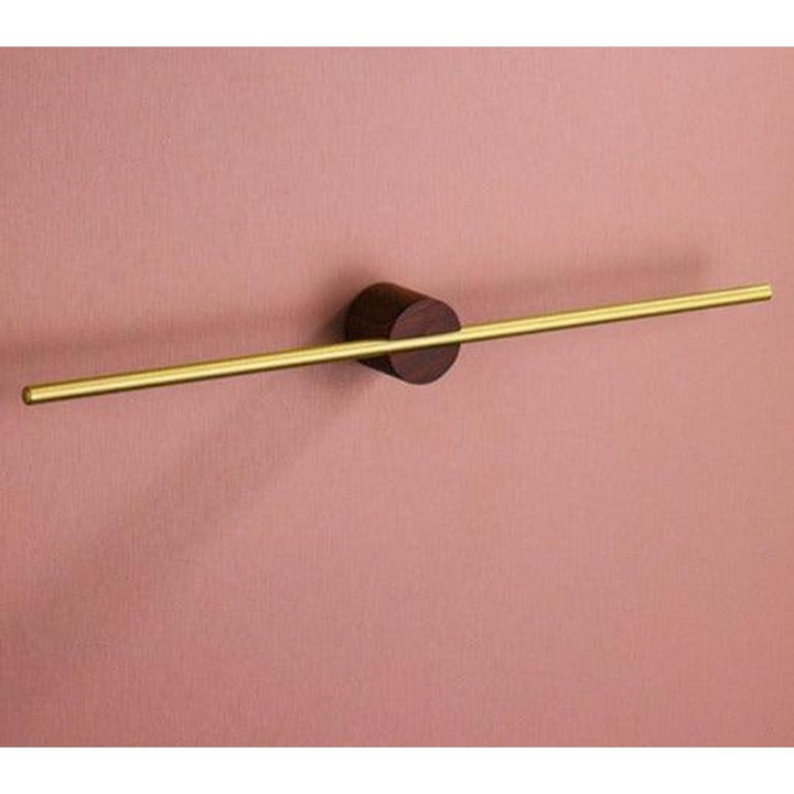 Wall-Mounted Towel Bar - Horizontal Mounting Bar with Round Base