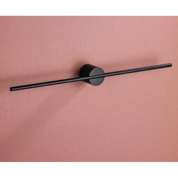 Wall-Mounted Towel Bar - Horizontal Mounting Bar with Round Base