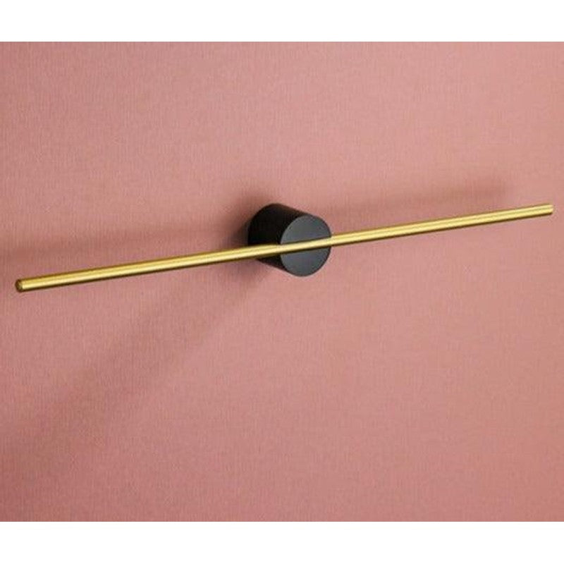Wall-Mounted Towel Bar - Horizontal Mounting Bar with Round Base
