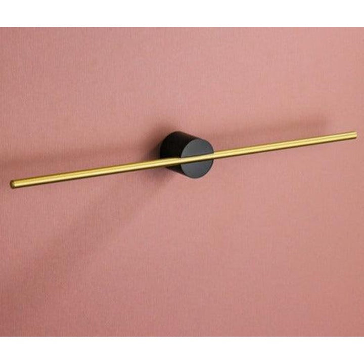 Wall-Mounted Towel Bar - Horizontal Mounting Bar with Round Base