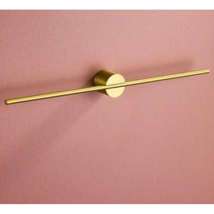 Wall-Mounted Towel Bar - Horizontal Mounting Bar with Round Base